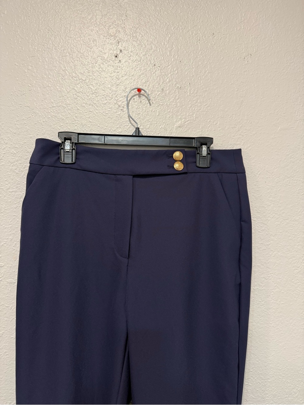 Quince Scuba Slim Ankle Pants navy blue sz 12 - Picture 5 of 10